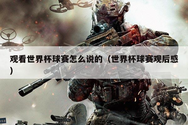 观看世界杯球赛怎么说的（世界杯球赛观后感）
