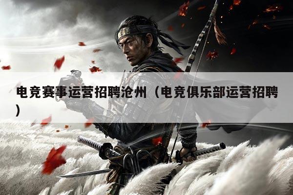 电竞赛事运营招聘沧州(电竞俱乐部运营招聘)