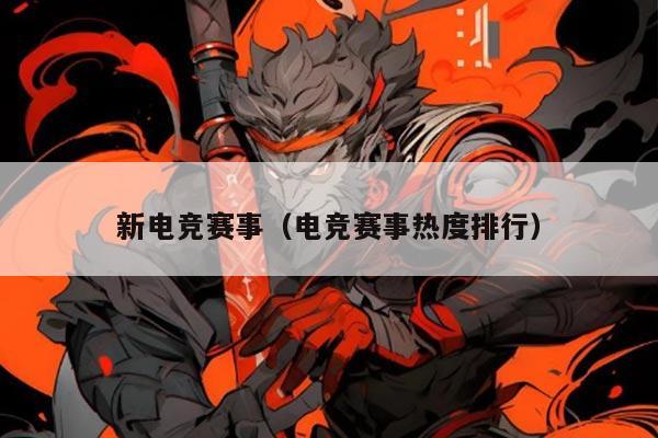 新电竞赛事（电竞赛事热度排行）
