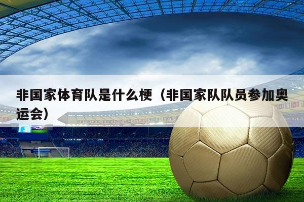 非国家体育队是什么梗(非国家队队员参加奥运会)