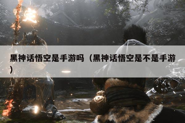 黑神话悟空是手游吗（黑神话悟空是不是手游）