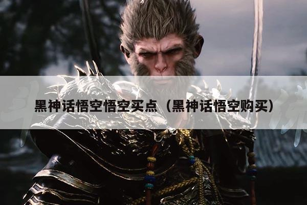 黑神话悟空悟空买点(黑神话悟空购买)