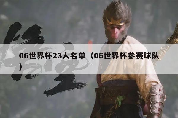 06世界杯23人名单（06世界杯参赛球队）